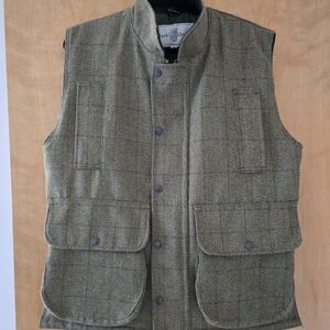 Men's Tweed Vest - Green